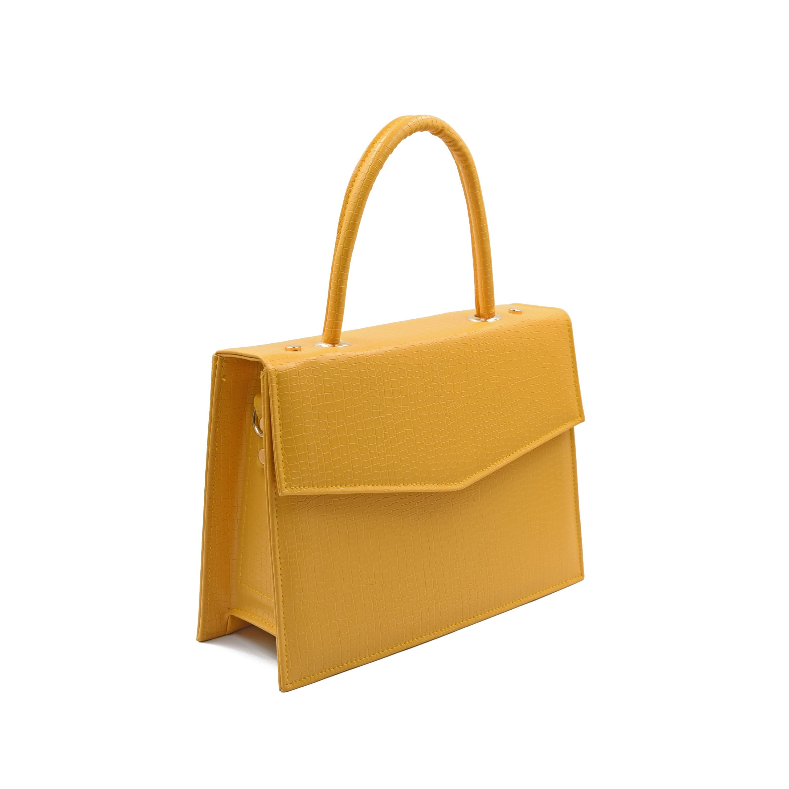 Statique Handbag For Women - Yellow