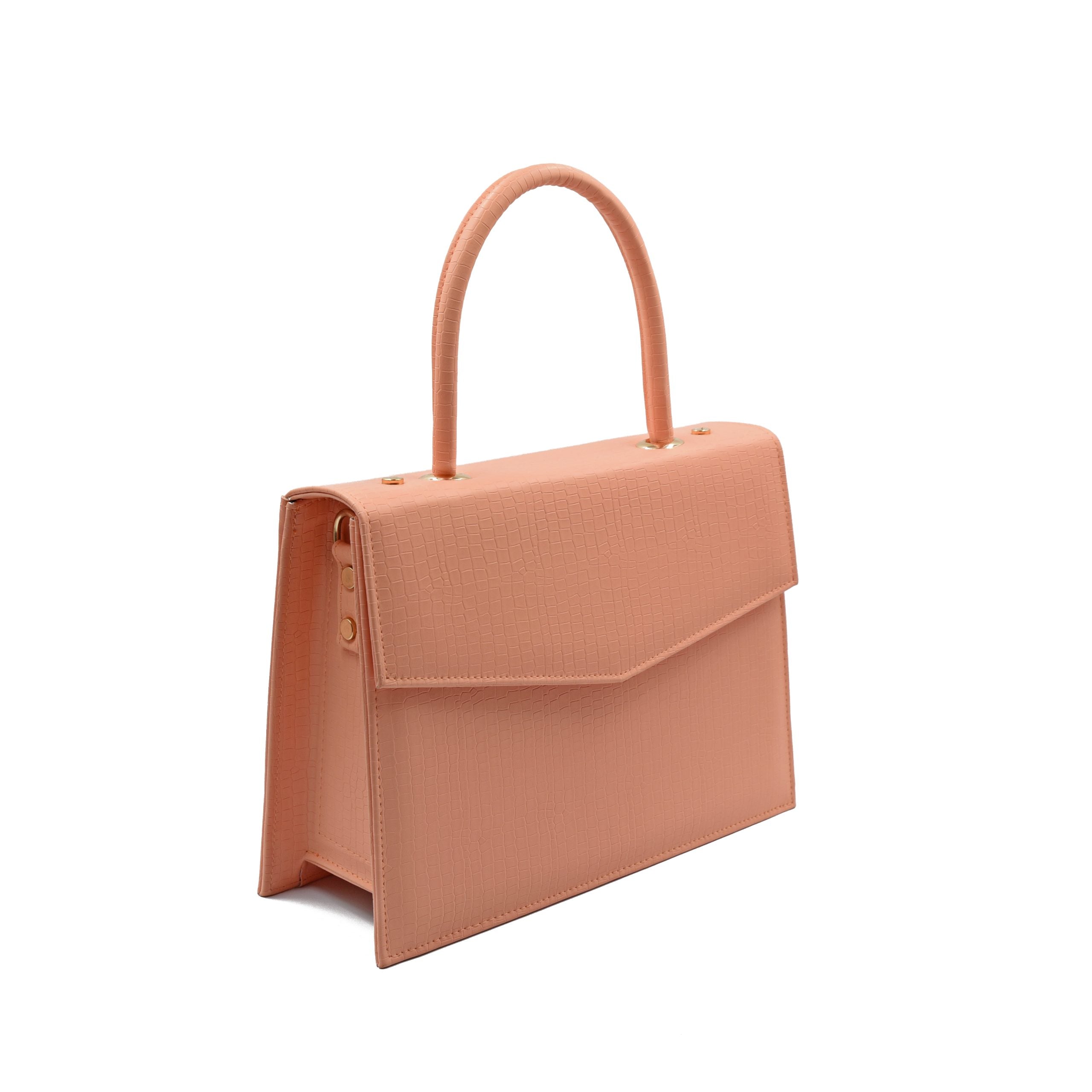 Statique Handbag For Women - Peach