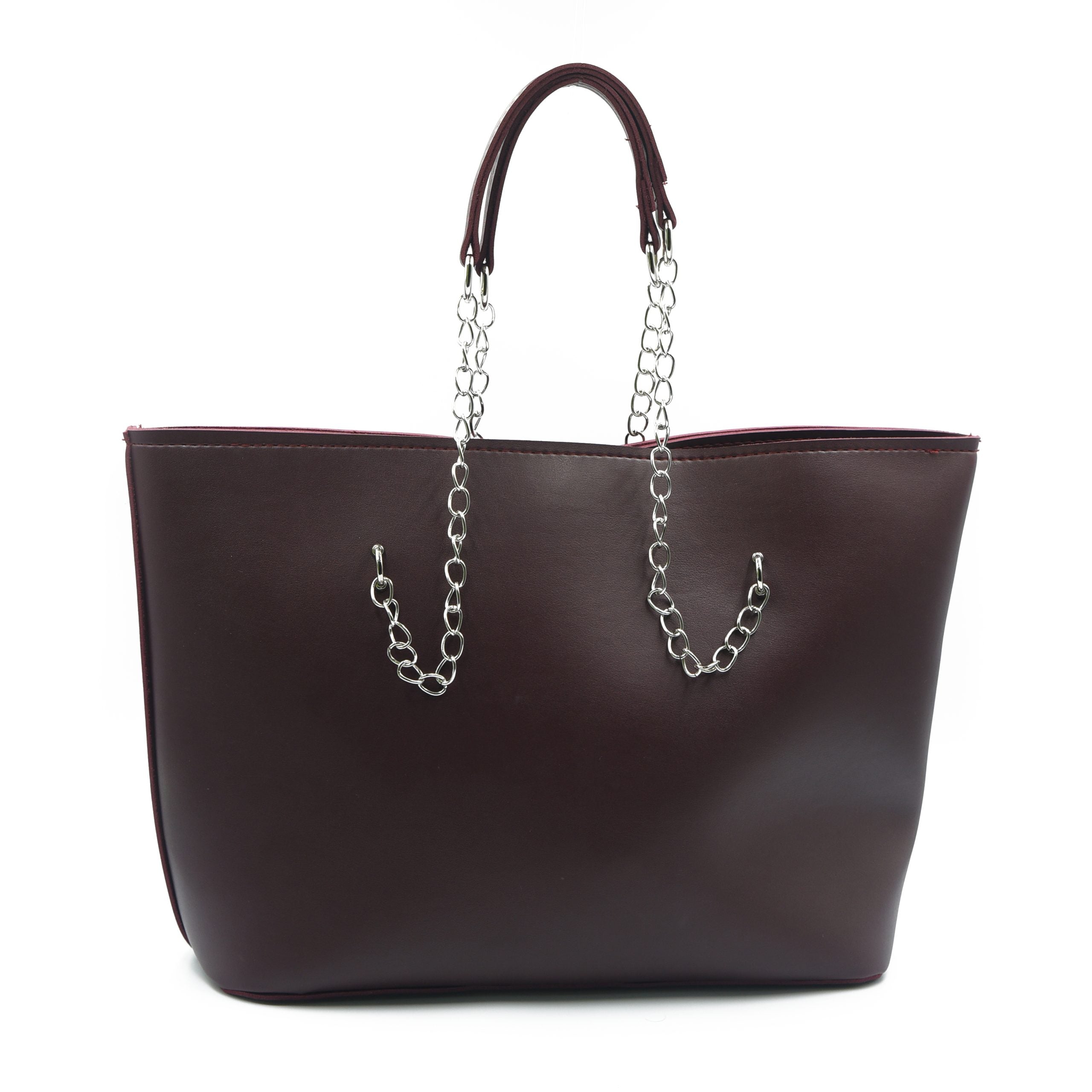 Large Capacity Tote Bag - Dark Brown