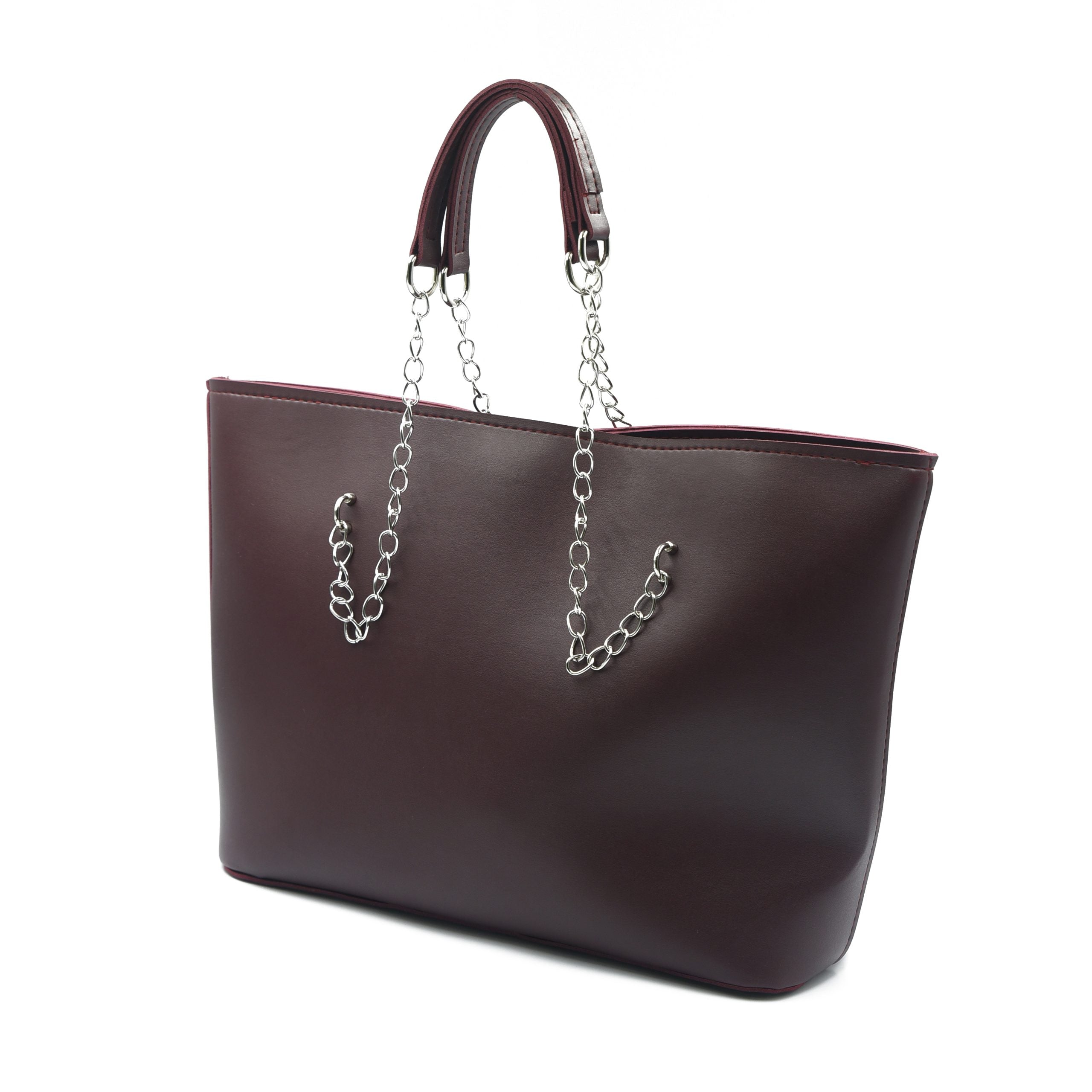 Large Capacity Tote Bag - Dark Brown