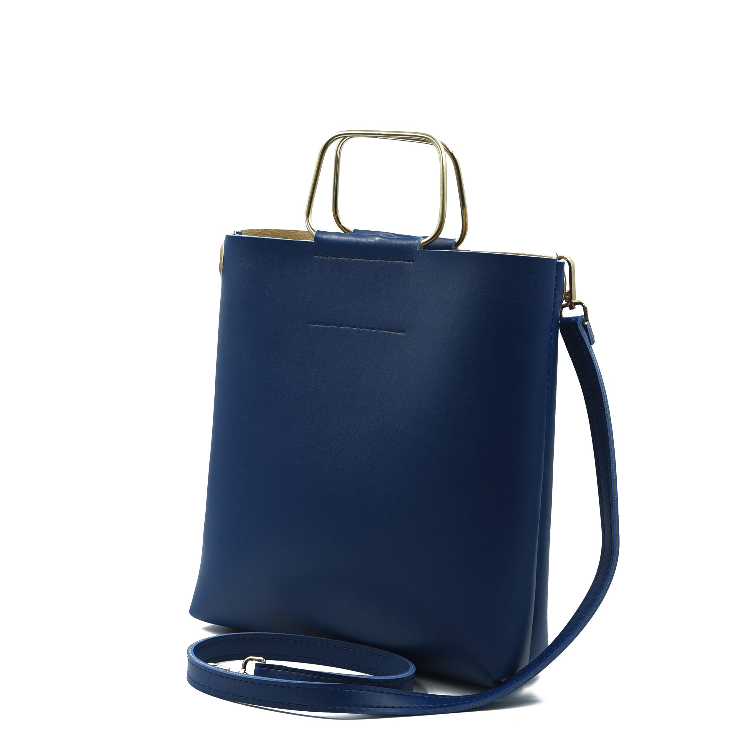 Finesse Top Handle Bag - Navy Blue