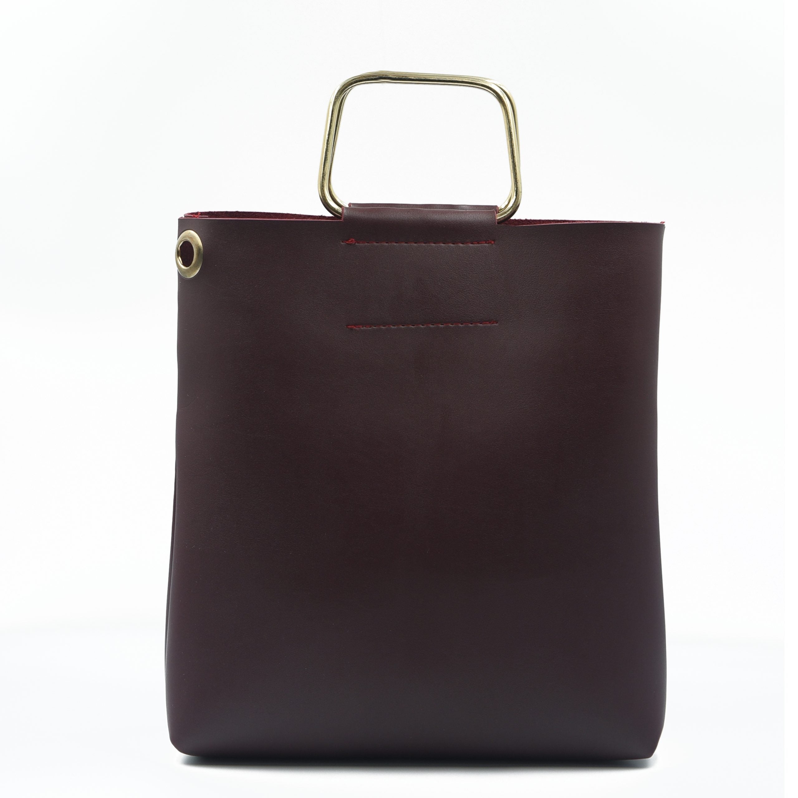 Finesse Top Handle Bag - Maroon