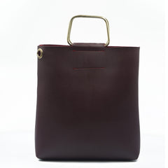 Finesse Top Handle Bag - Maroon