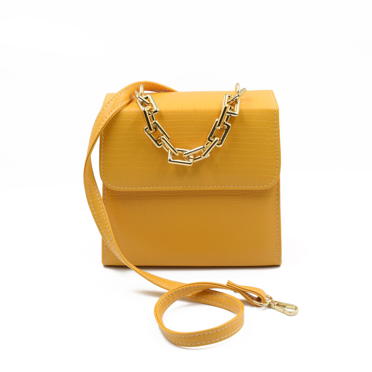 Clasique Handbag - Yellow